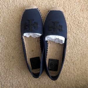 TORY BURCH SHOES WESTON FLAT ESPADRILLE CANVAS